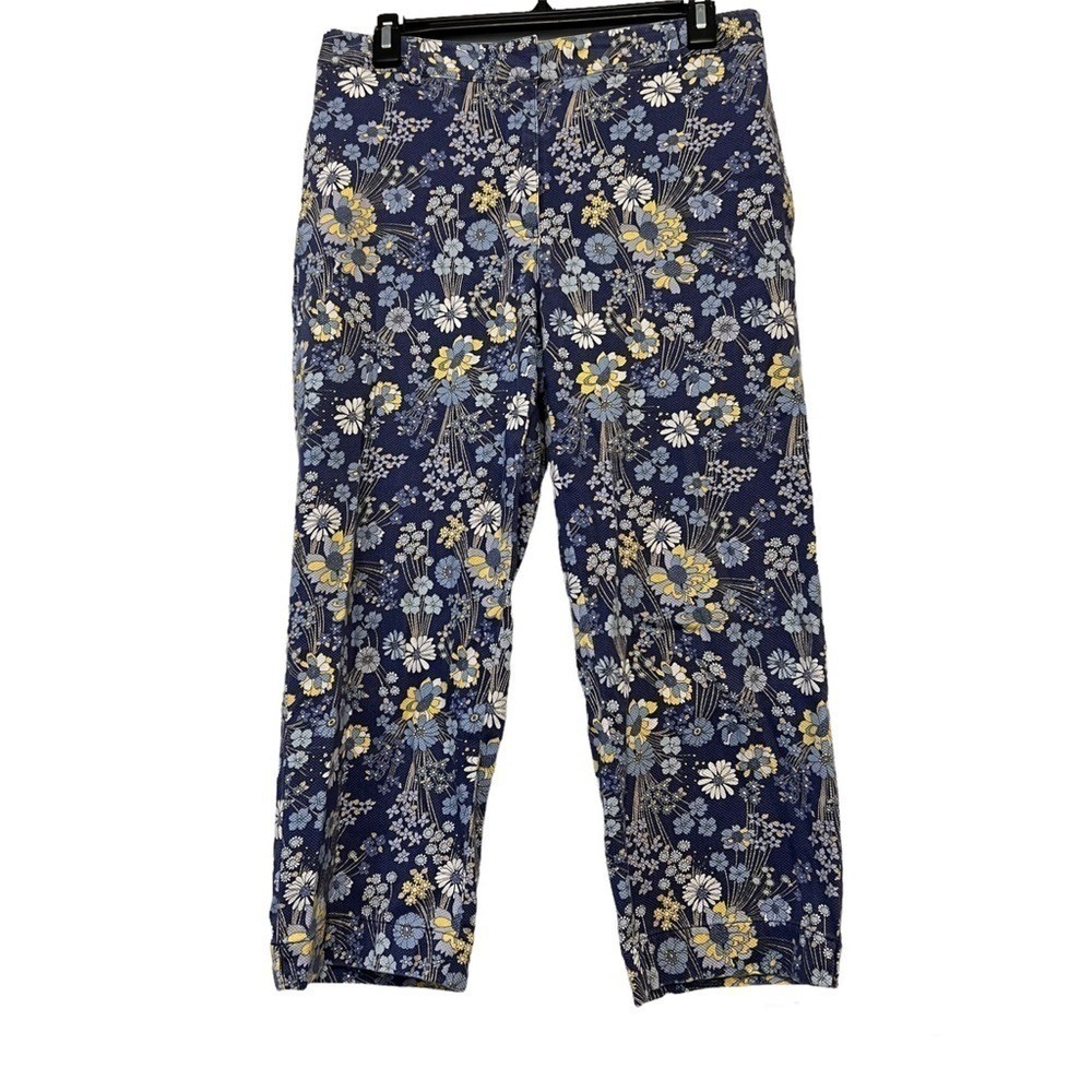 Vintage Liz Golf Blue & Yellow Floral Pants